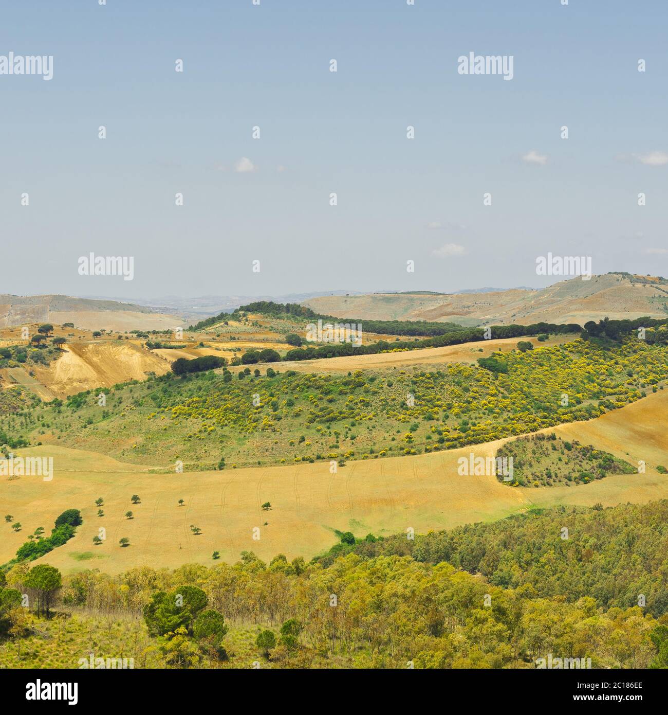 Landscape of Sicily Stock Photo
