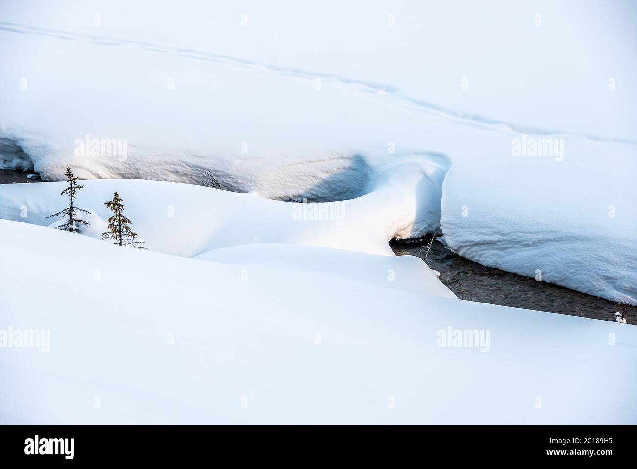 Lake Louise in Banff Park in winter time, Alberta, Canada Stock Photo ...