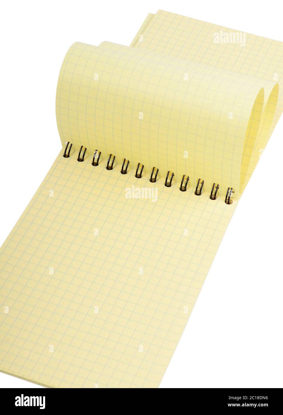 The spiral-bound pad Stock Photo