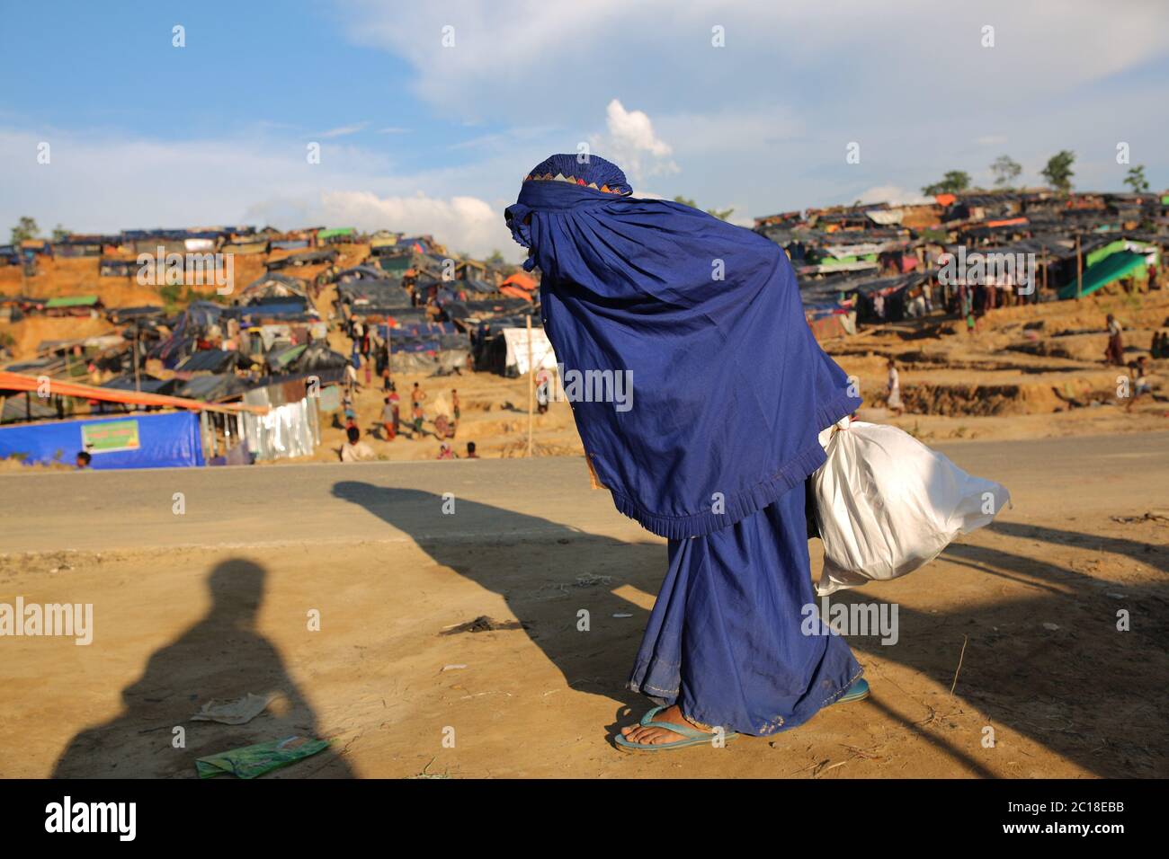 Rohingya people seen at Palangkhali refugee camp in Cox's Bazar