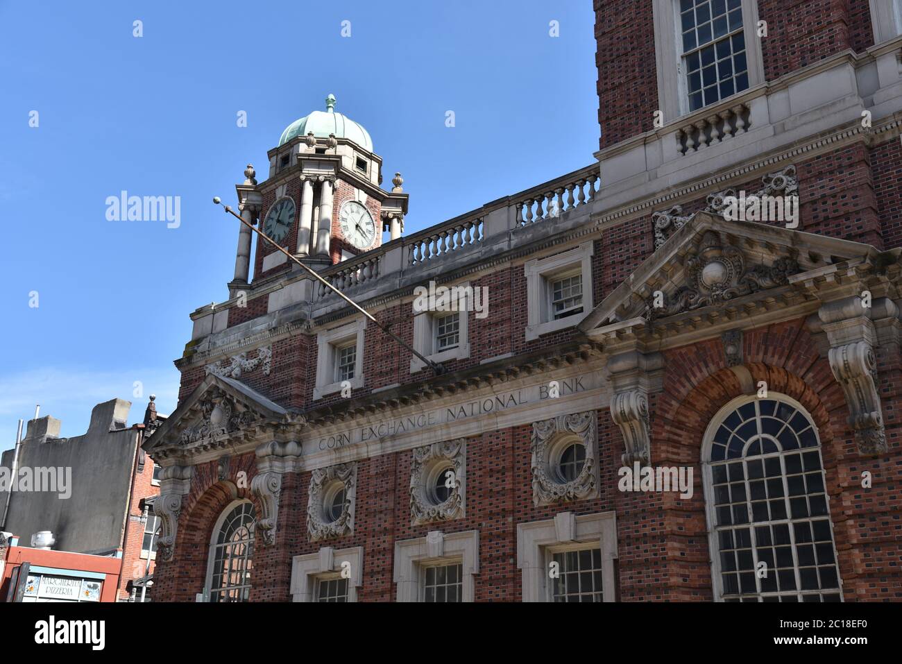 Philadelphia, PA/USA - June 26, 2019: The historic Corn Exchange National Bank Building in Old Towne Philadelphia Stock Photo