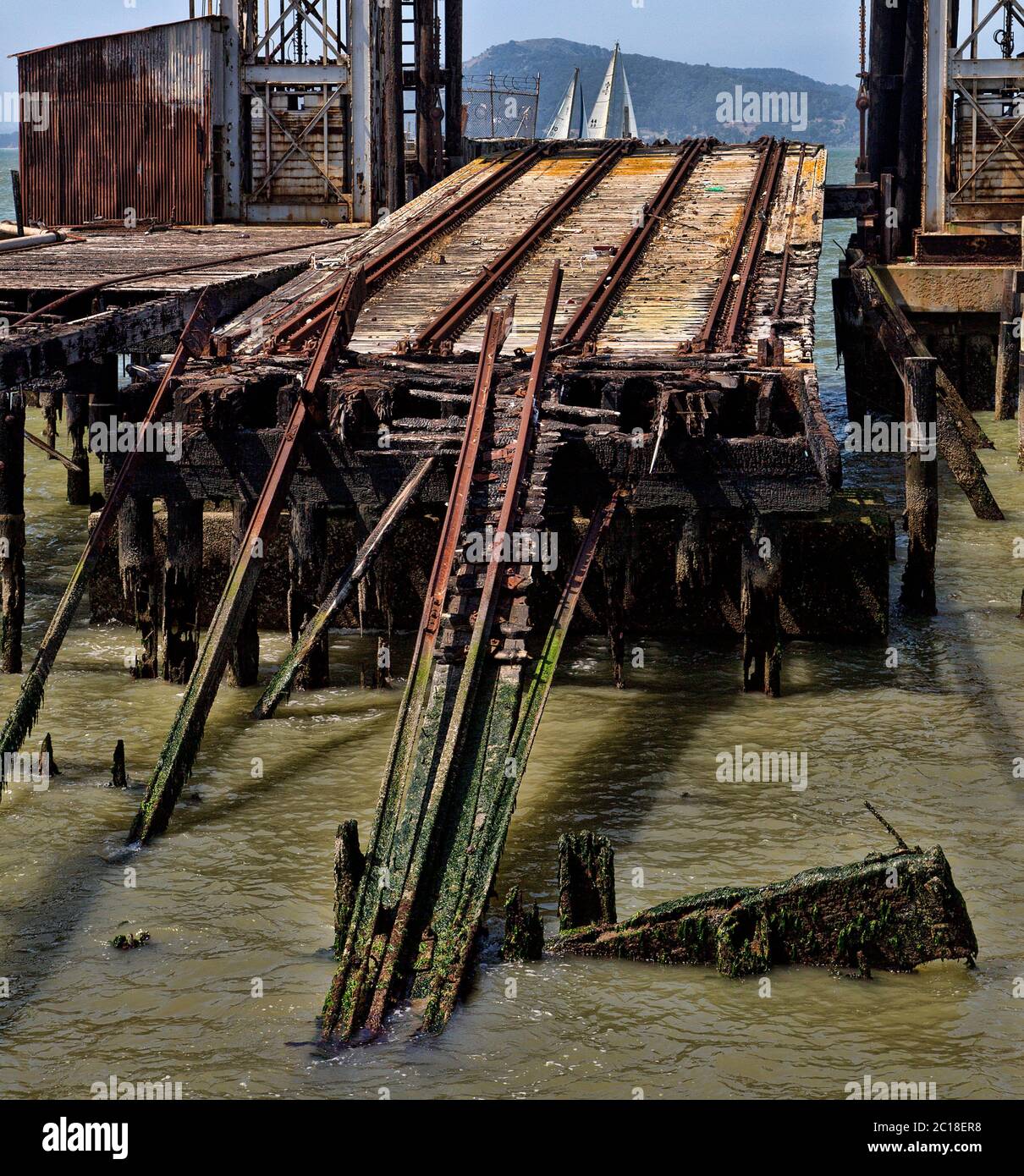 Railroad Ramps at Port Richmond in California Stock Photo Alamy