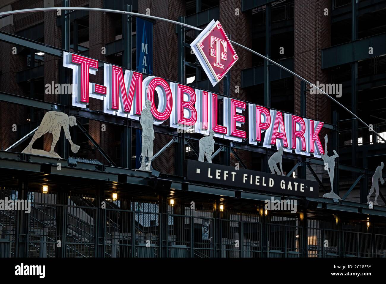 WA1677400...WASHINGTON Left Field entrance gate to TMobile Park