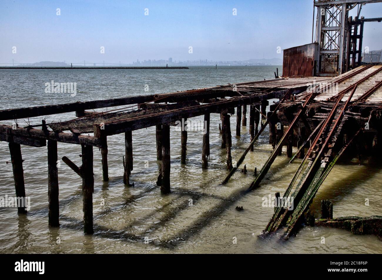 Railroad Ramps at Port Richmond in California Stock Photo Alamy
