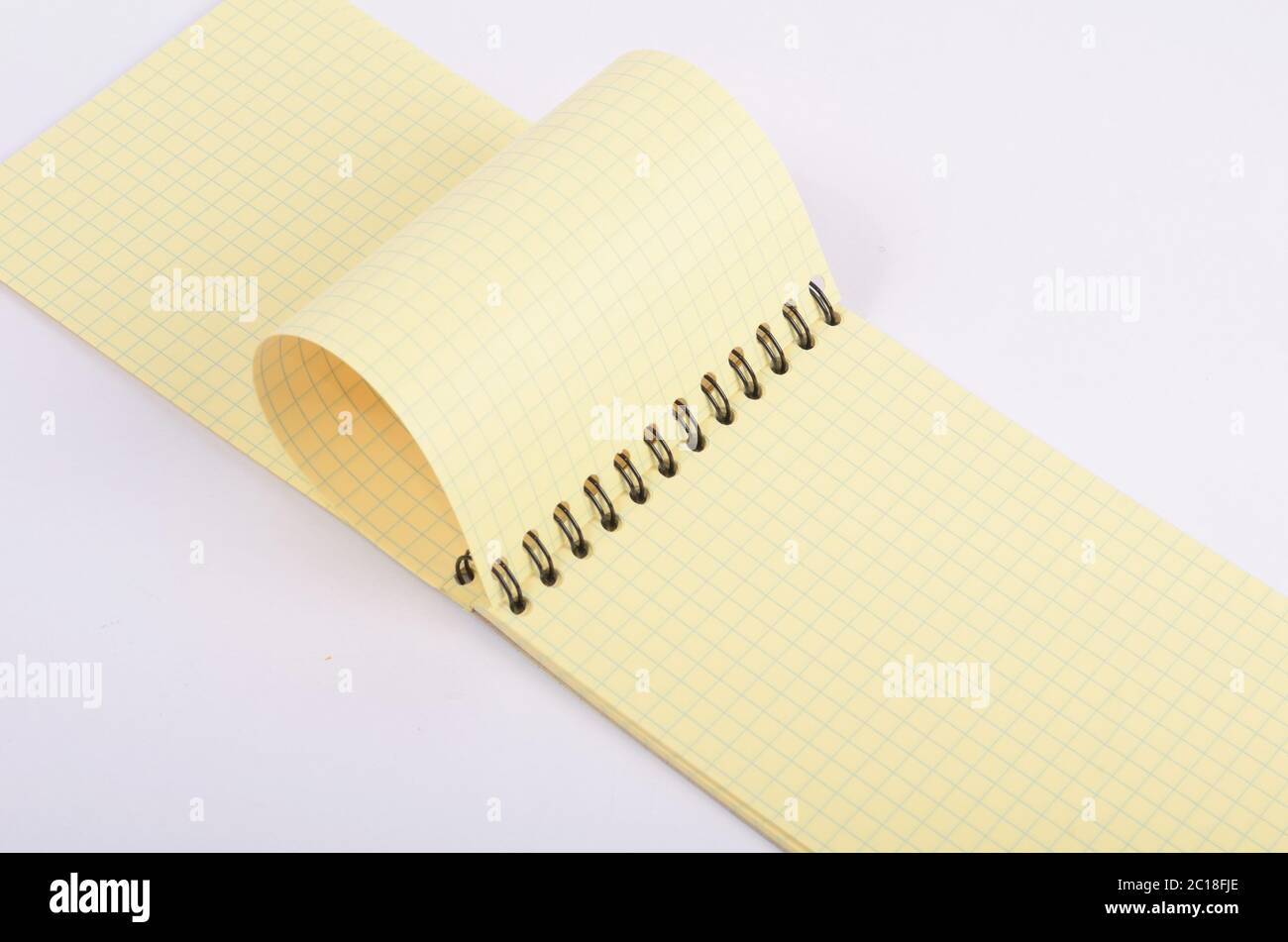 The spiral-bound pad Stock Photo