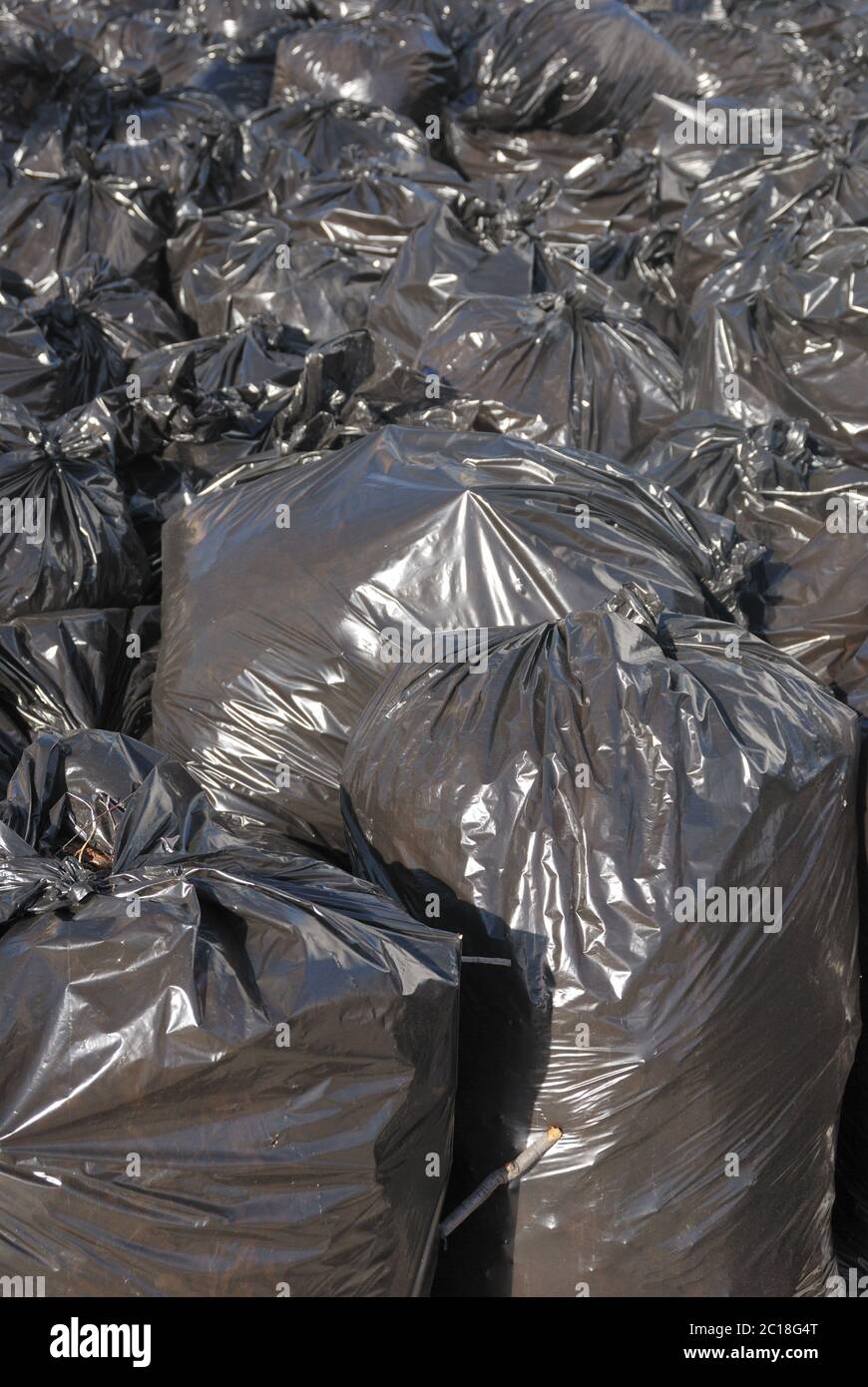 A Pile Of Black Rubbish Bags High-Res Stock Photo - Getty Images