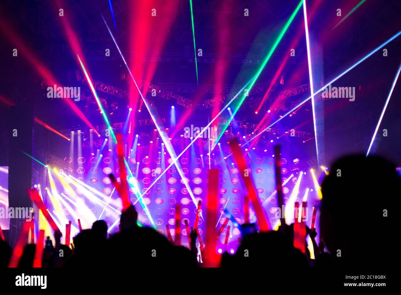 live event of night concert Stock Photo Alamy