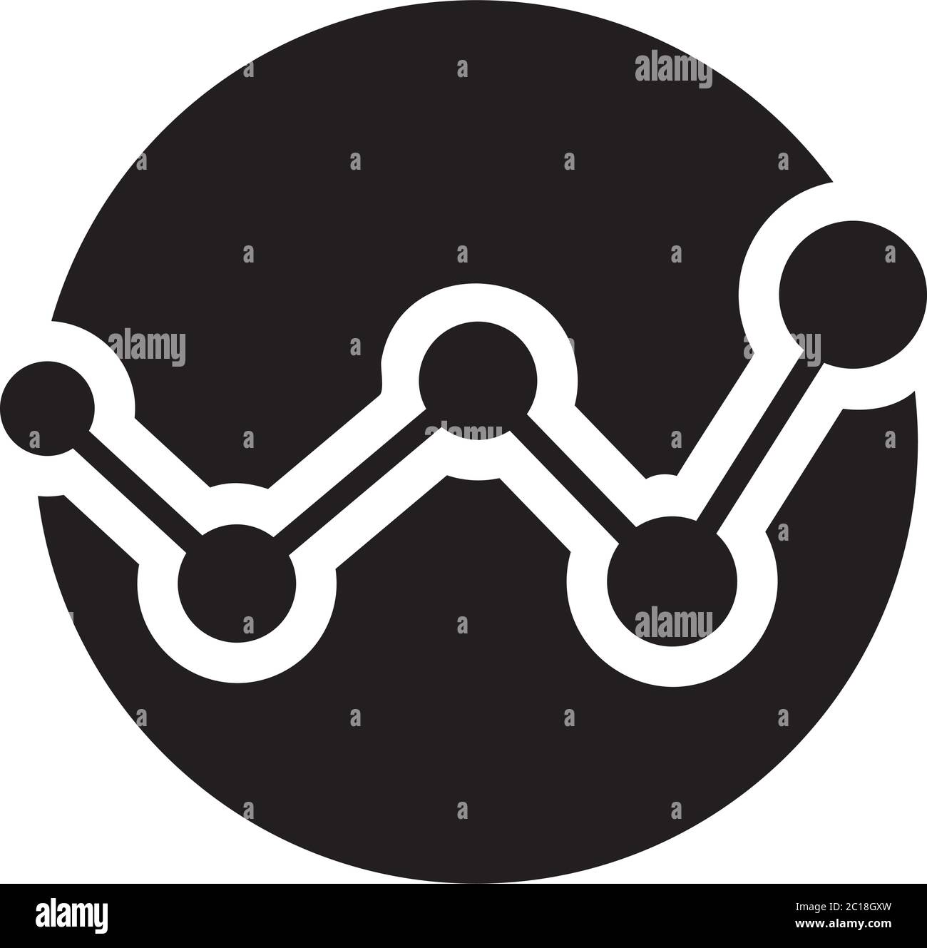 Analytics Icon In Flat Style Vector Icon For Apps And Websites. Black Icon Vector Illustration. Stock Vector