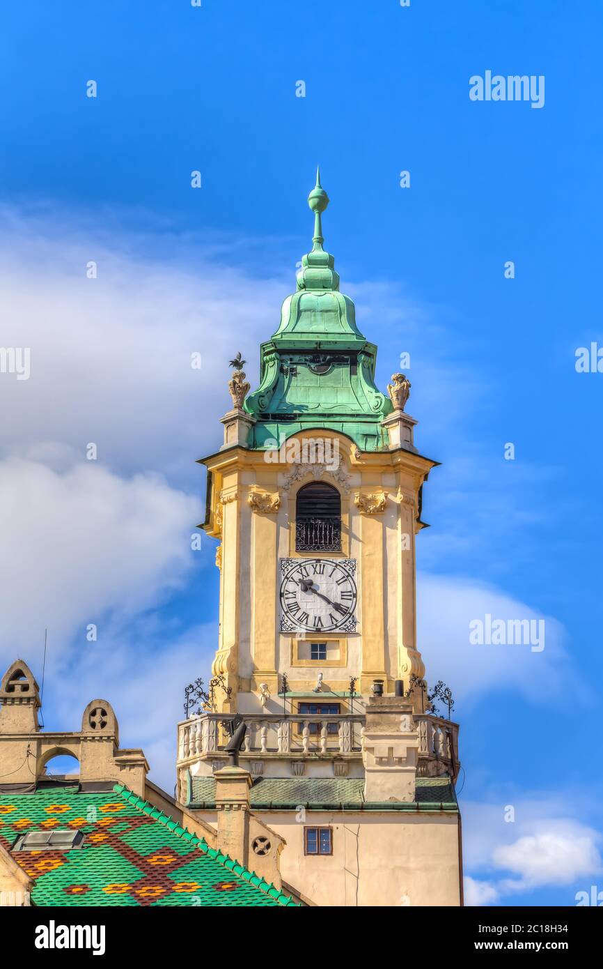 Old city hall clock tower hi-res stock photography and images - Alamy