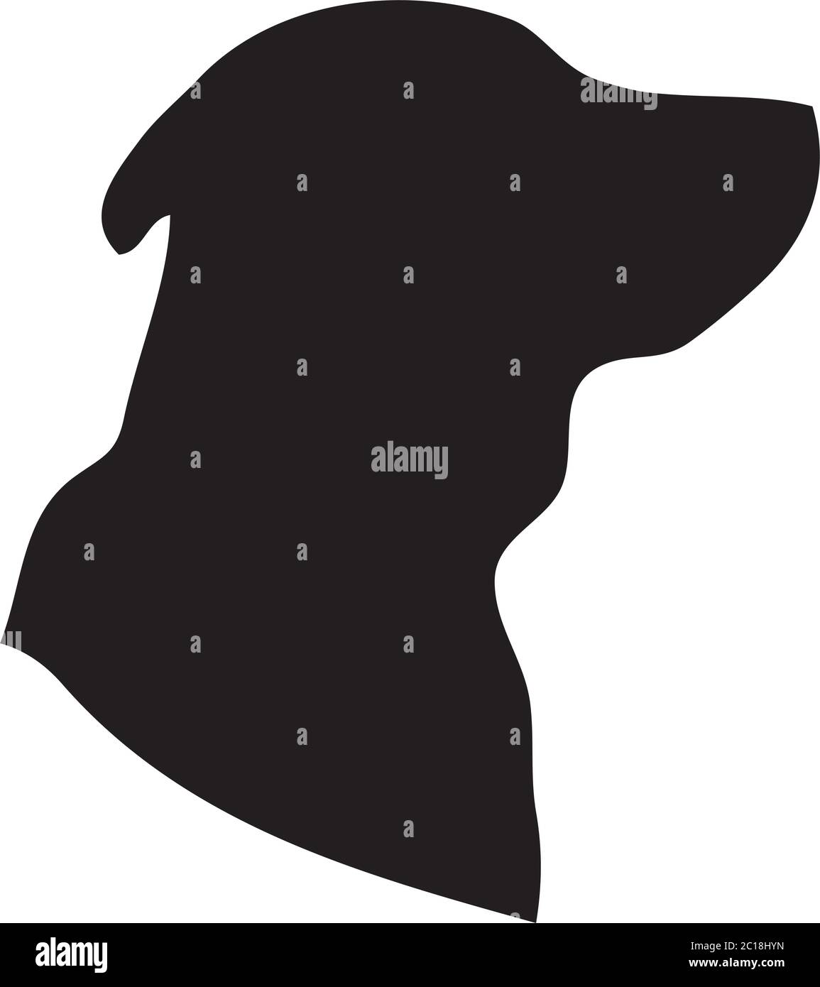 Dog Icon In Flat Style Vector Icon For Apps, UI, Websites. Animal Black ...
