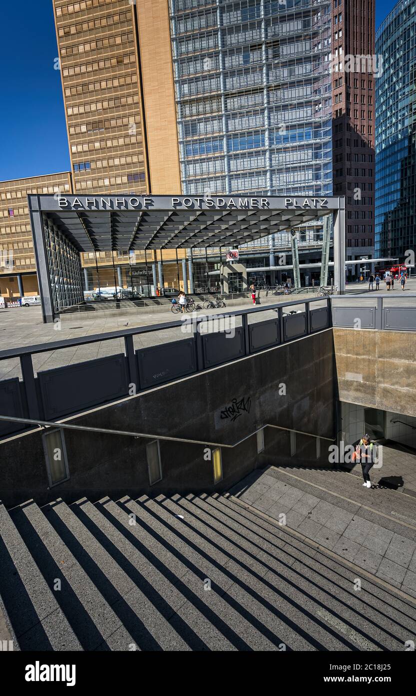 Train station Potsdamer Platz Stock Photo Alamy