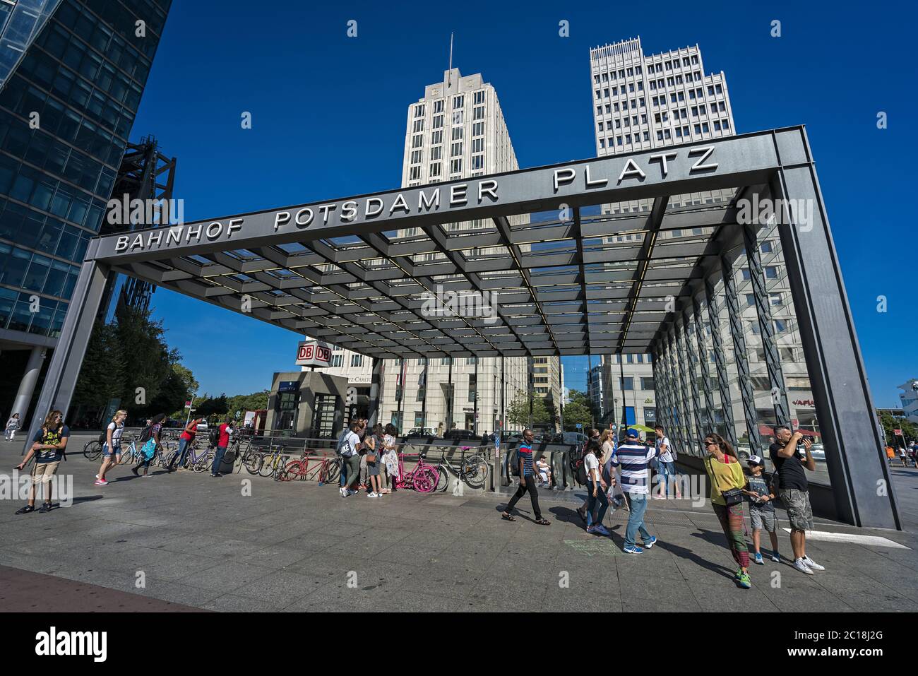 Train station Potsdamer Platz Stock Photo - Alamy