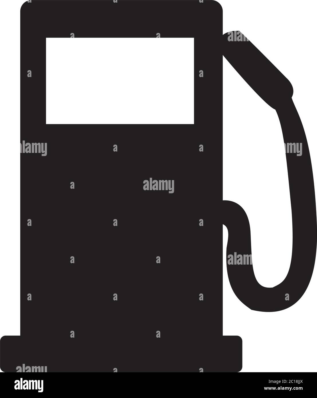 Gas Station Icon In Flat Style Vector For App, UI, Websites. Black Icon ...