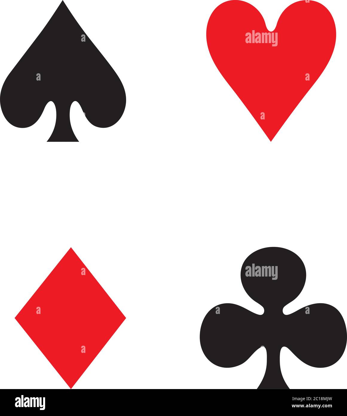 Playing Card Icon In Flat Style Vector For Apps, UI, Websites. Black Vector Icon. Stock Vector