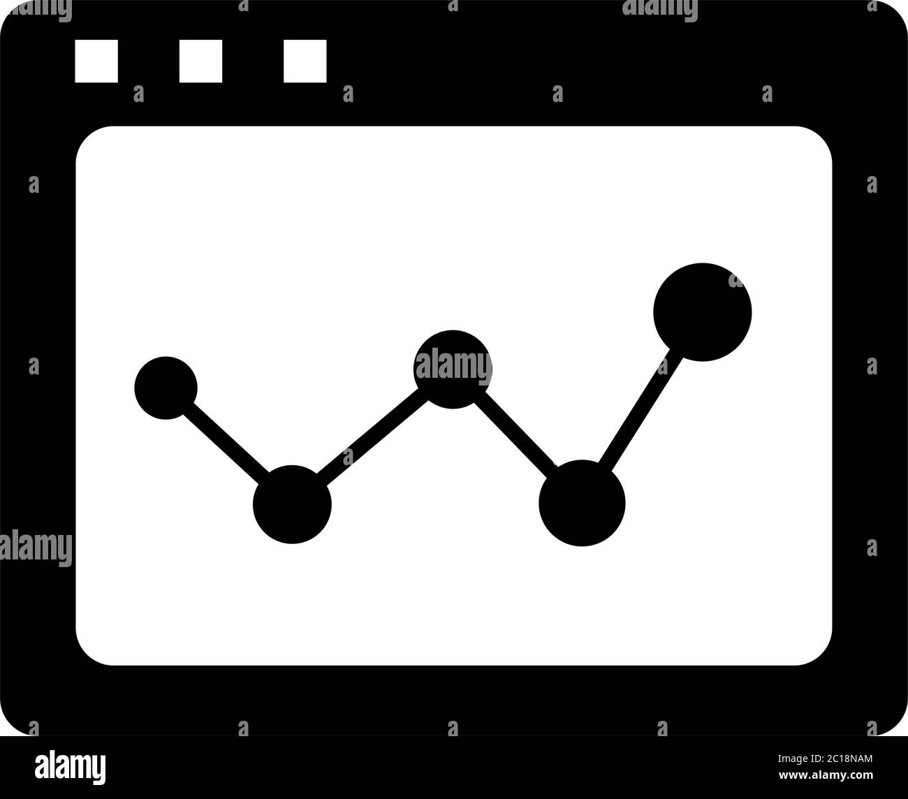 Web Page Analysis Icon In Flat Style Vector For Apps, UI, Websites ...