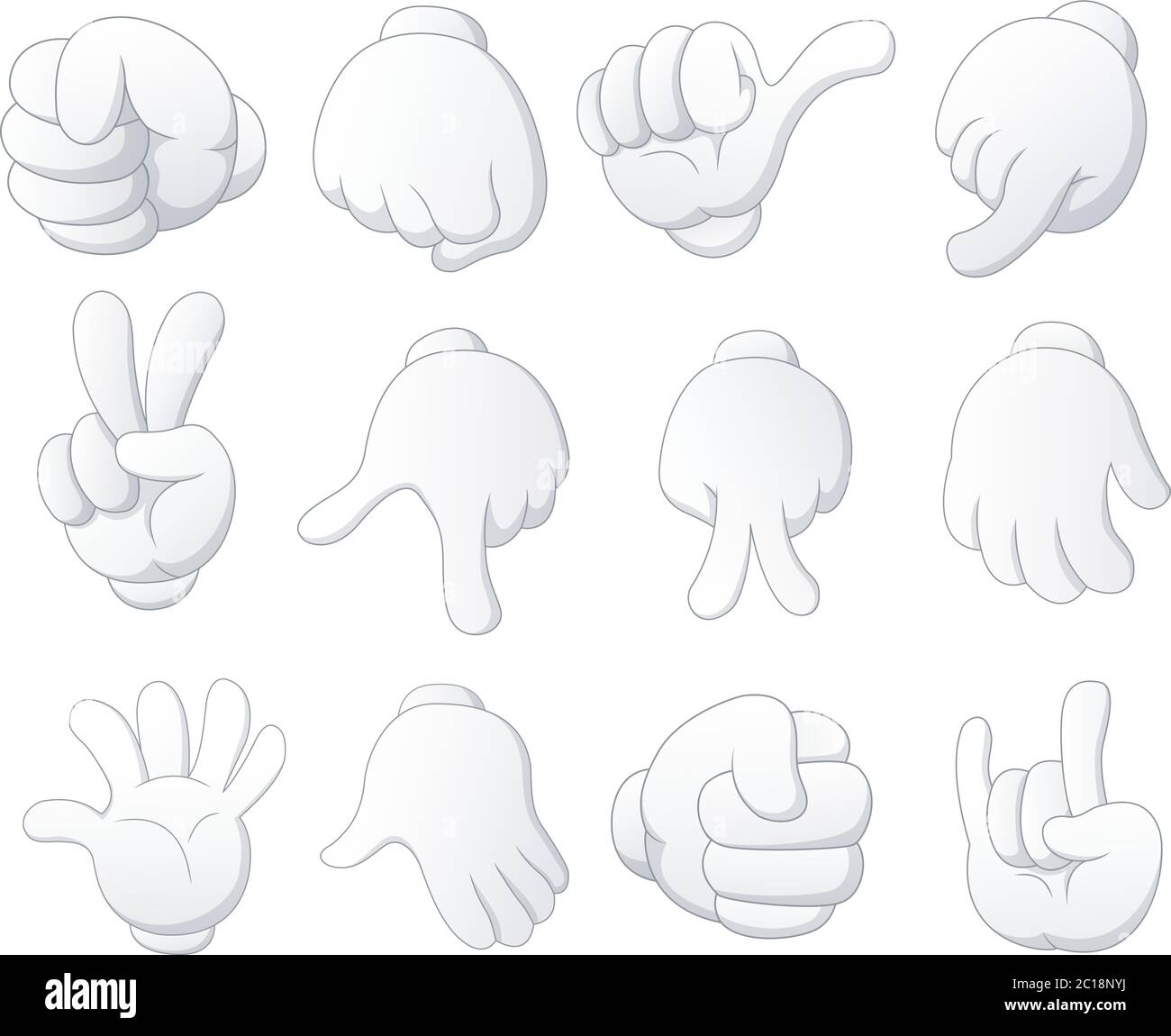 Collection of cartoon hands Stock Vector Image & Art - Alamy