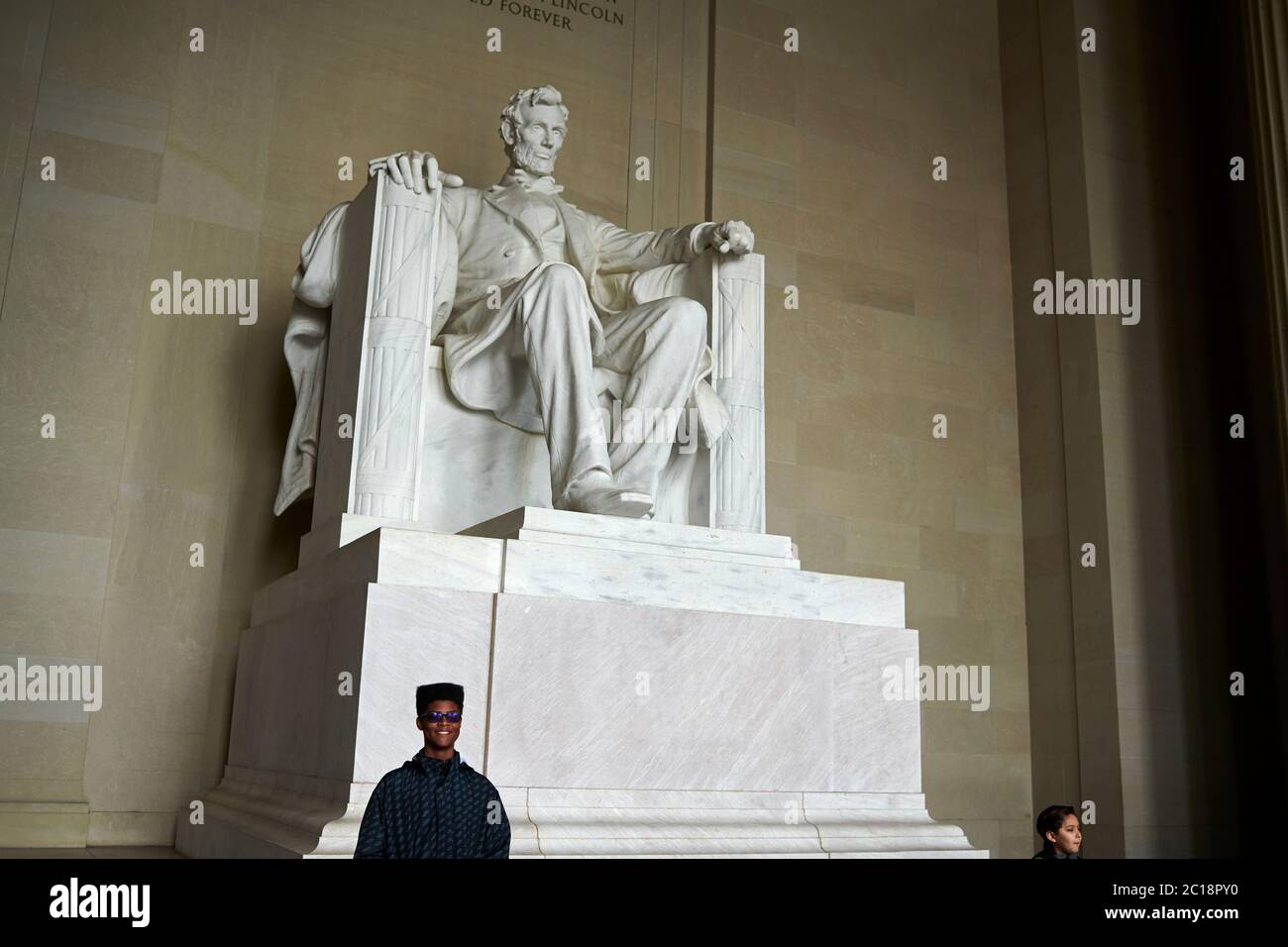 Lincoln Memorial and Lincoln Steps in the city centre of Washington DC