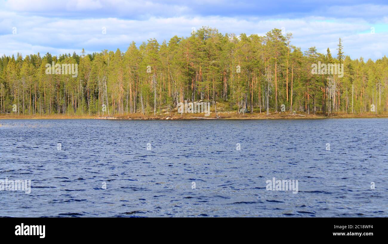 Easternmost point on Finnish continent, Hattuvaara, Ilomantsi, Finland. Stock Photo