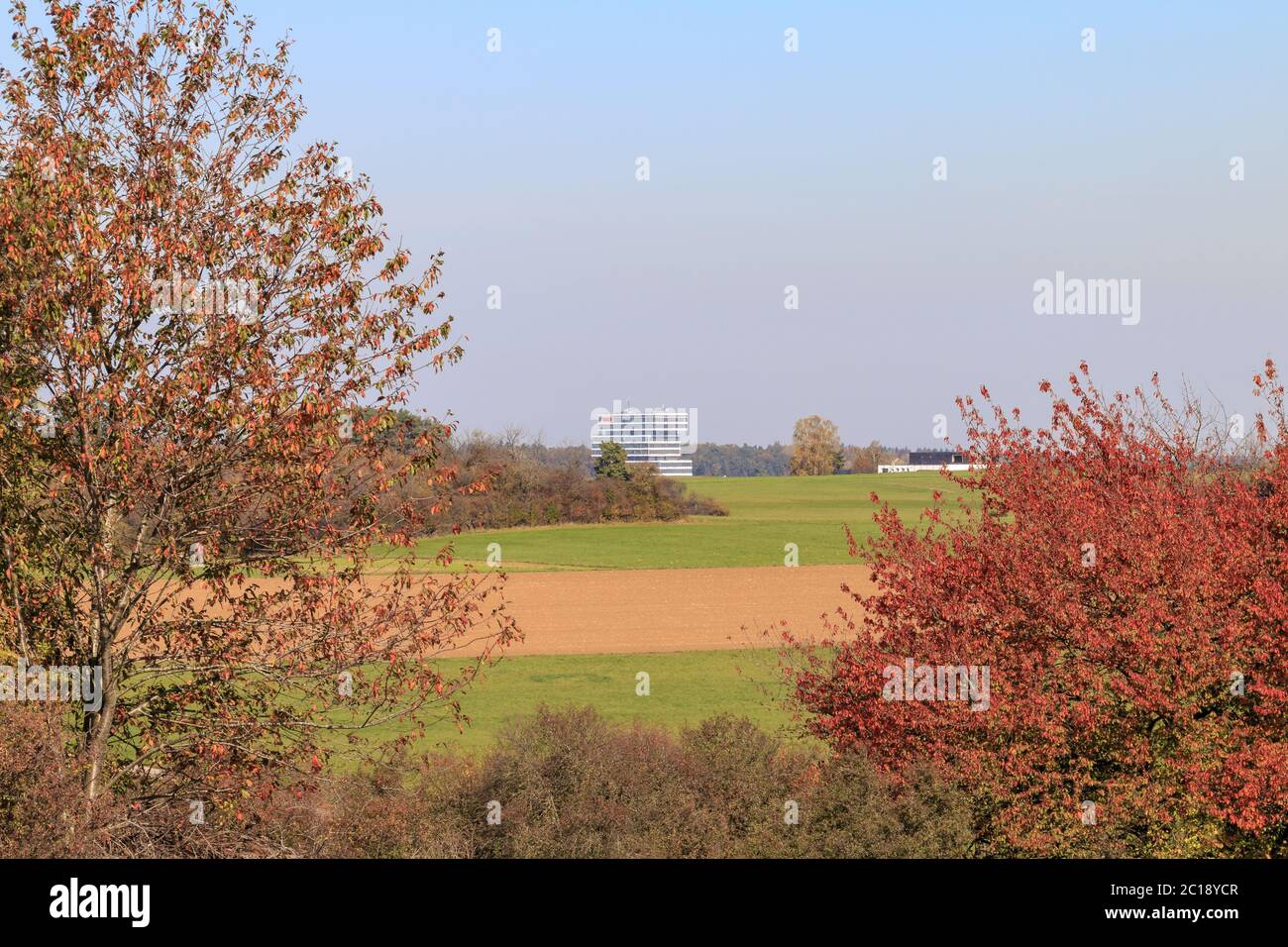 Bosch building Renningen, far away obviously Stock Photo