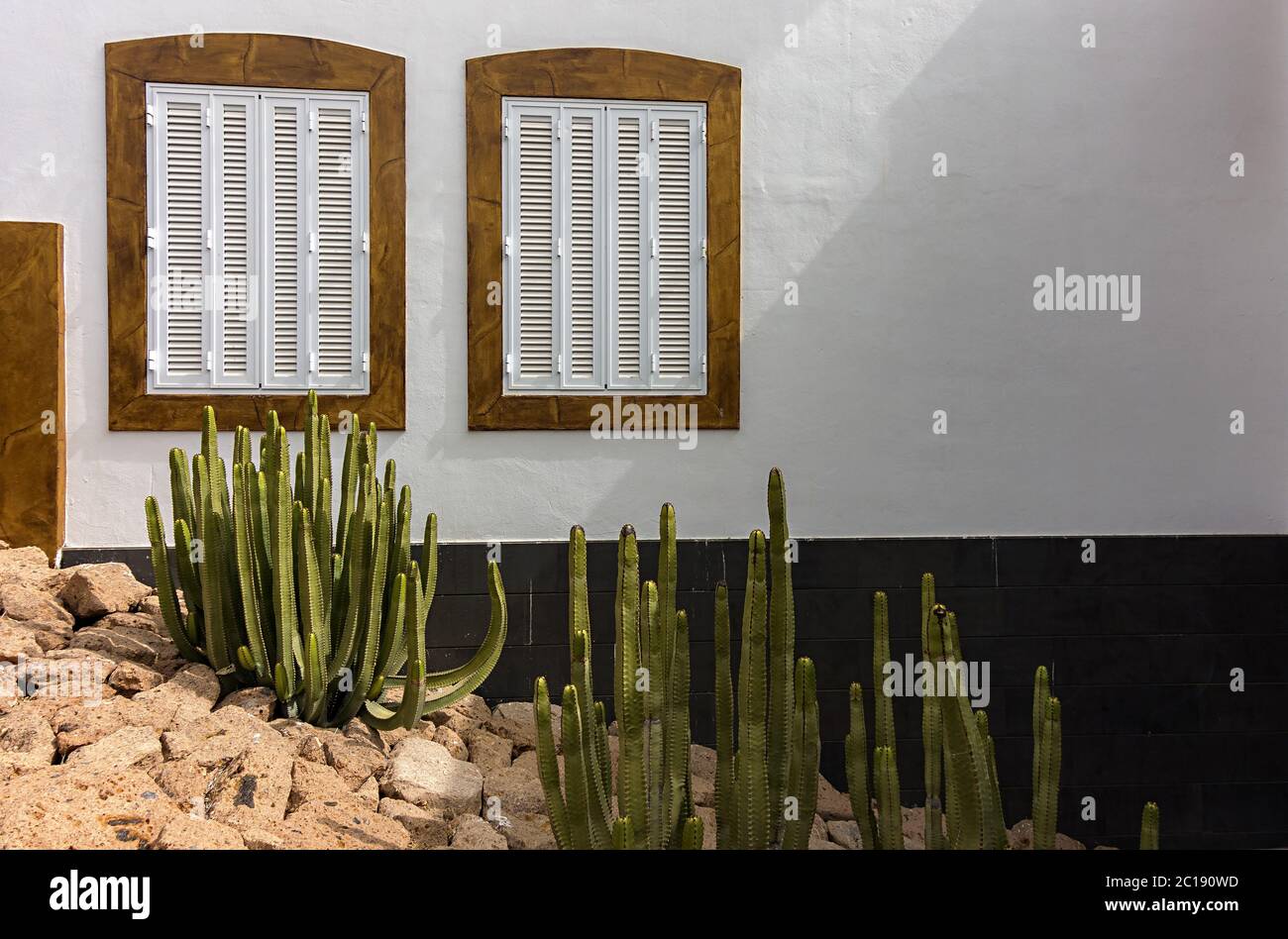 Window with blinds Stock Photo