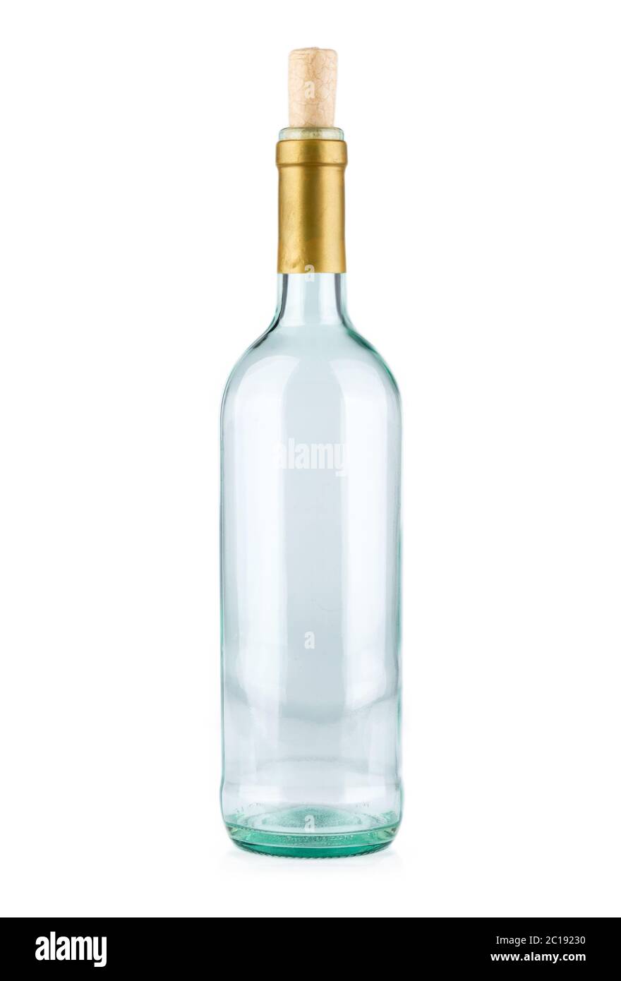 Empty bottle isolated on white background Stock Photo