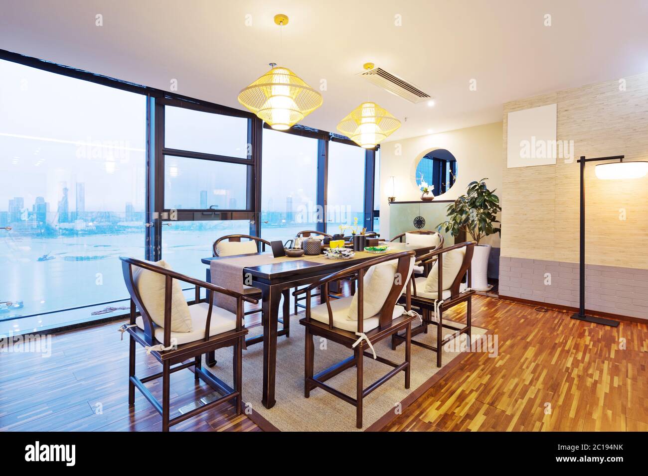 interior of modern dining room Stock Photo - Alamy