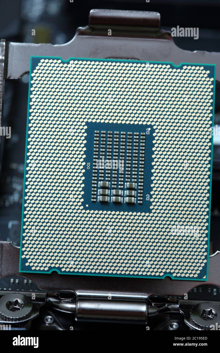 Modern central processor CPU Stock Photo