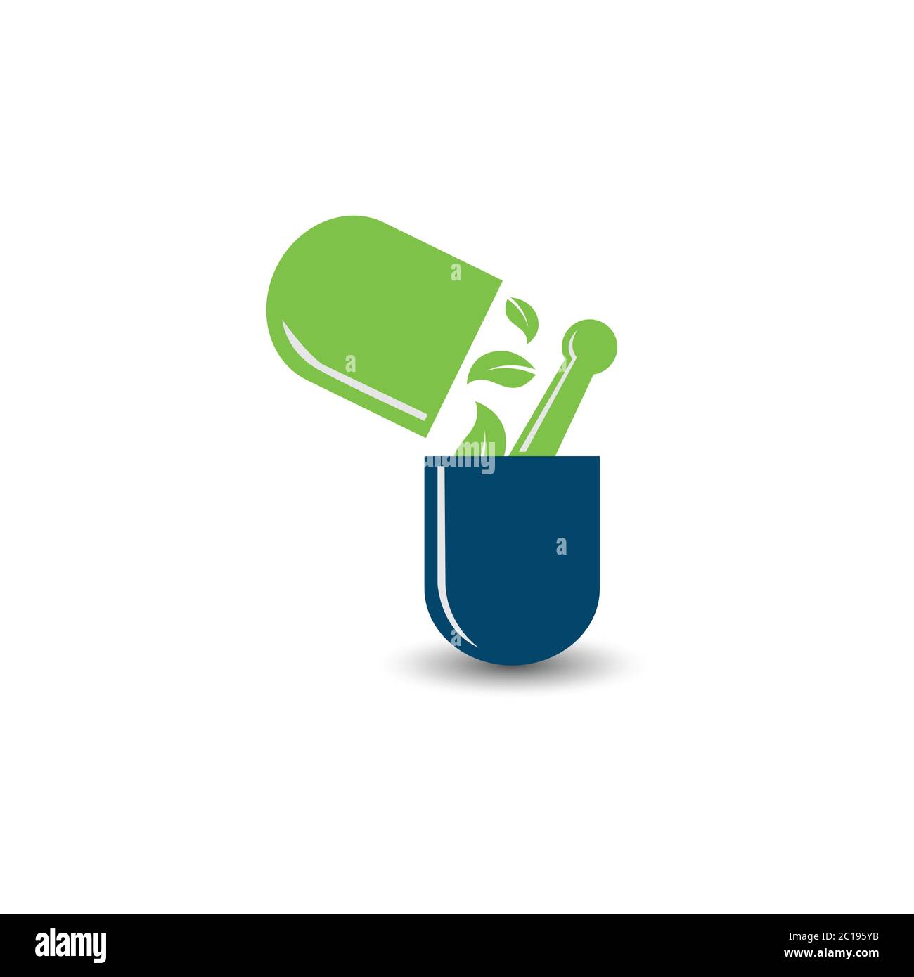 Nature health herbal medicine pharmacy logo design image vector ...