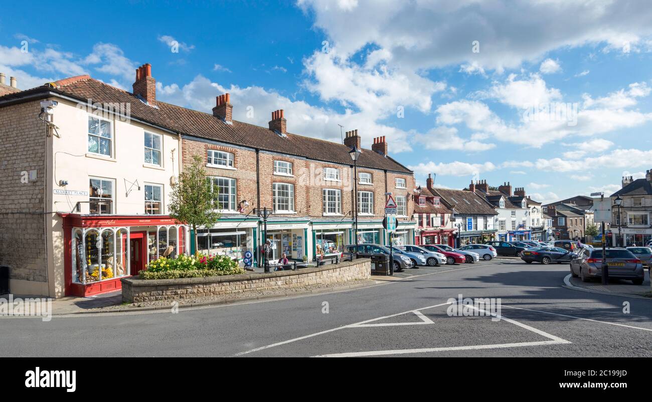 Malton market place shops hires stock photography and images Alamy