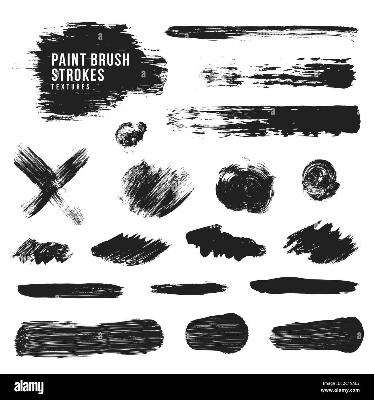 vector paint brush strokes texture Stock Photo Alamy