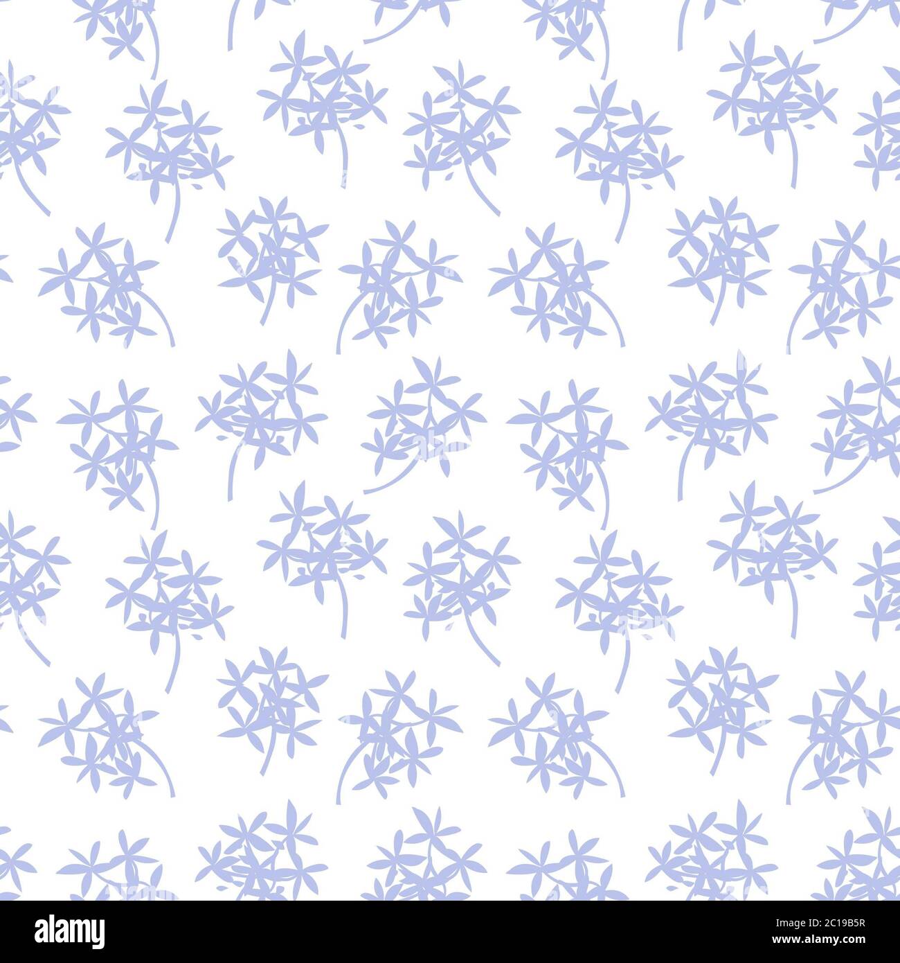 Sky Blue Tropical Leaf botanical seamless pattern background suitable ...