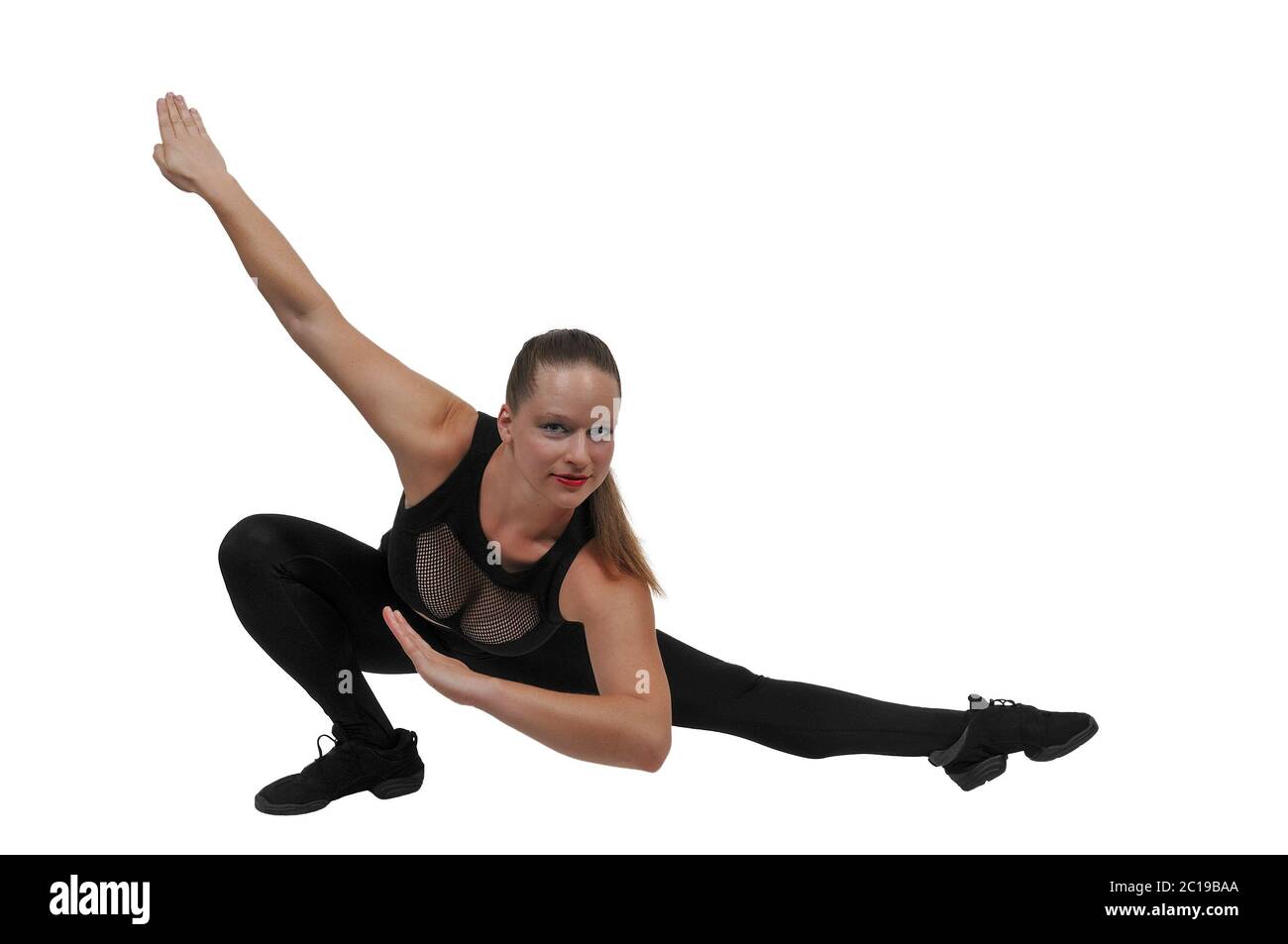 Woman Doing Yoga Stock Photo