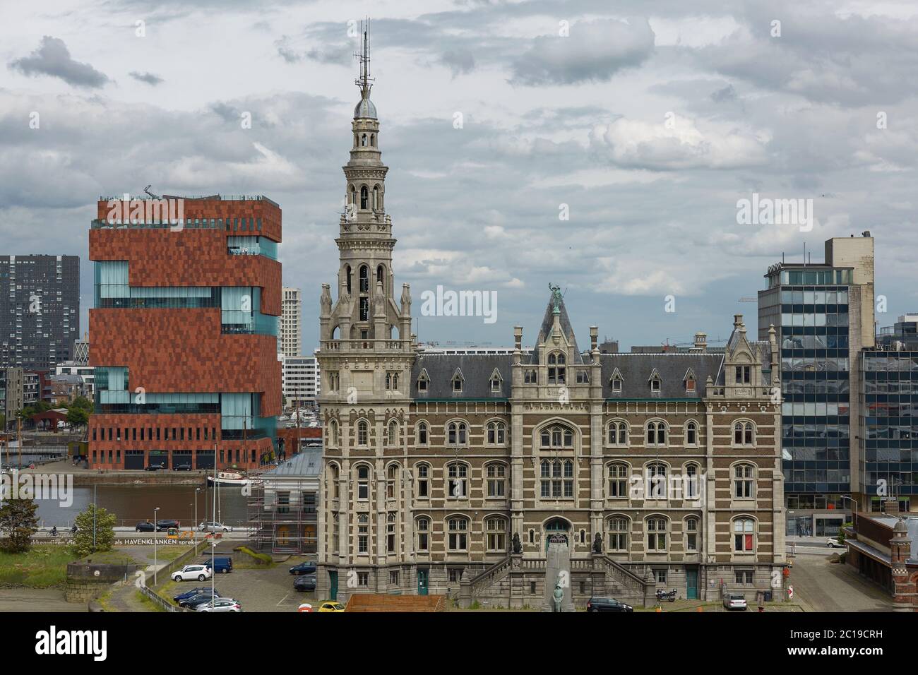 View of traditional architecture in Antwerp in Belgium Stock Photo - Alamy