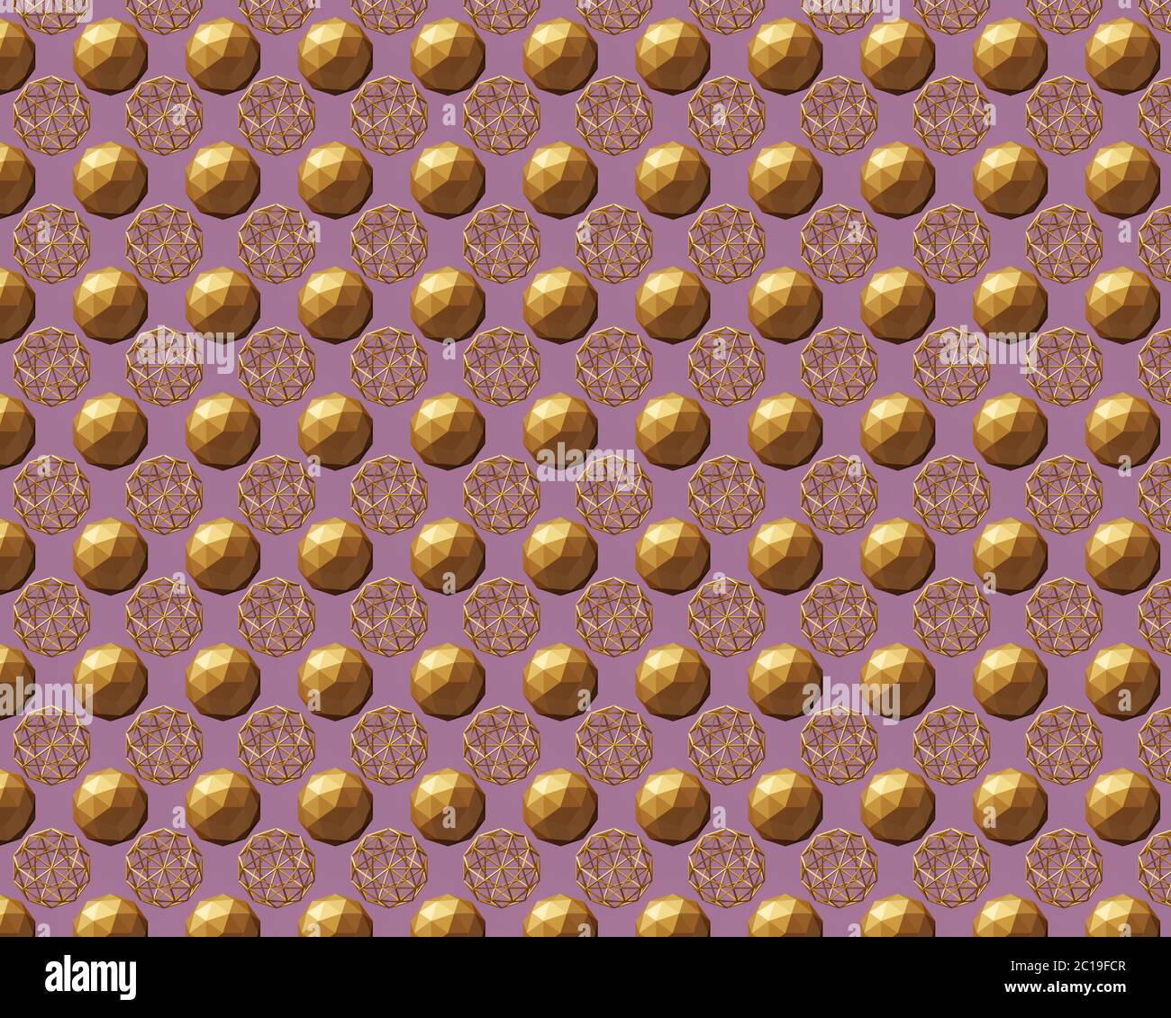 abstract background of golden spheres. 3d rendering Stock Photo - Alamy