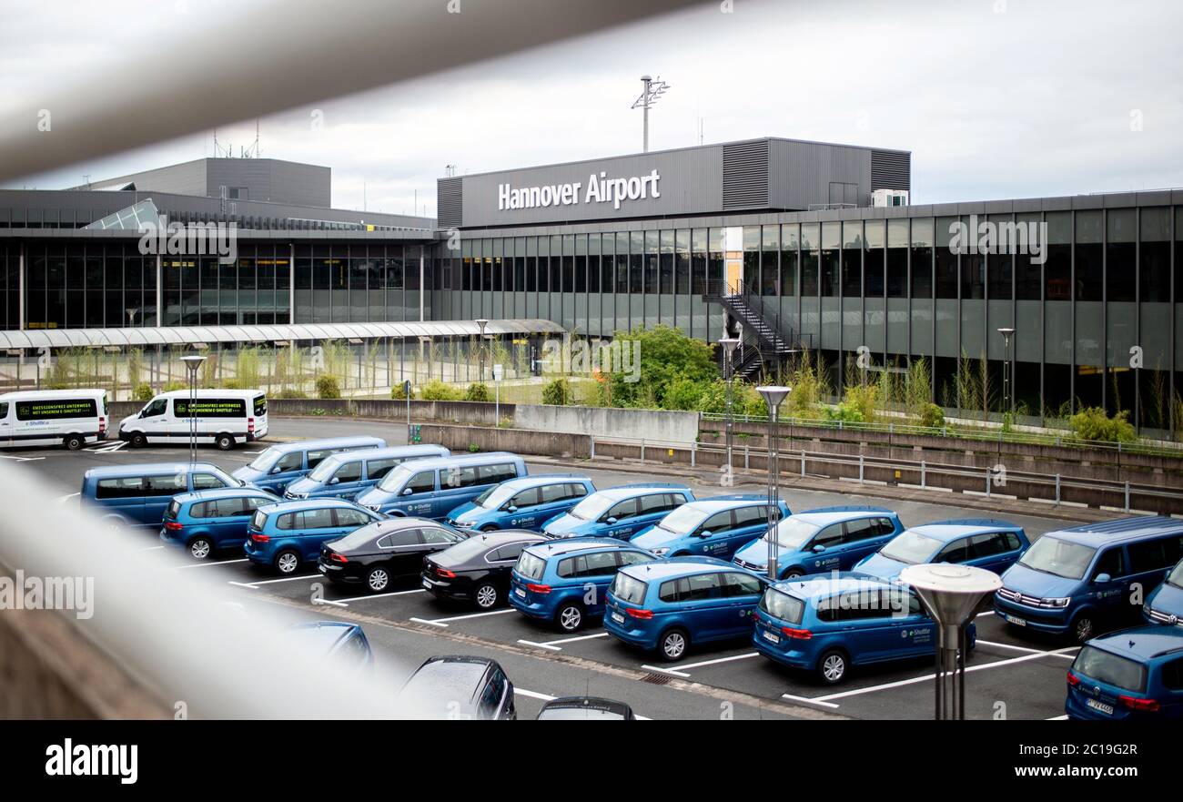 Langenhagen, Germany. 15th June, 2020. The cars of a car rental are parked on a parking lot in