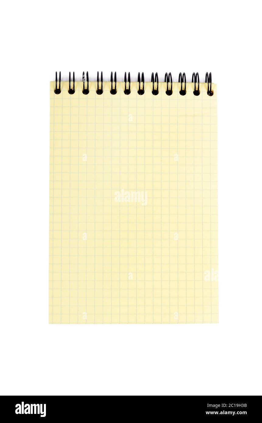 The spiral-bound pad Stock Photo