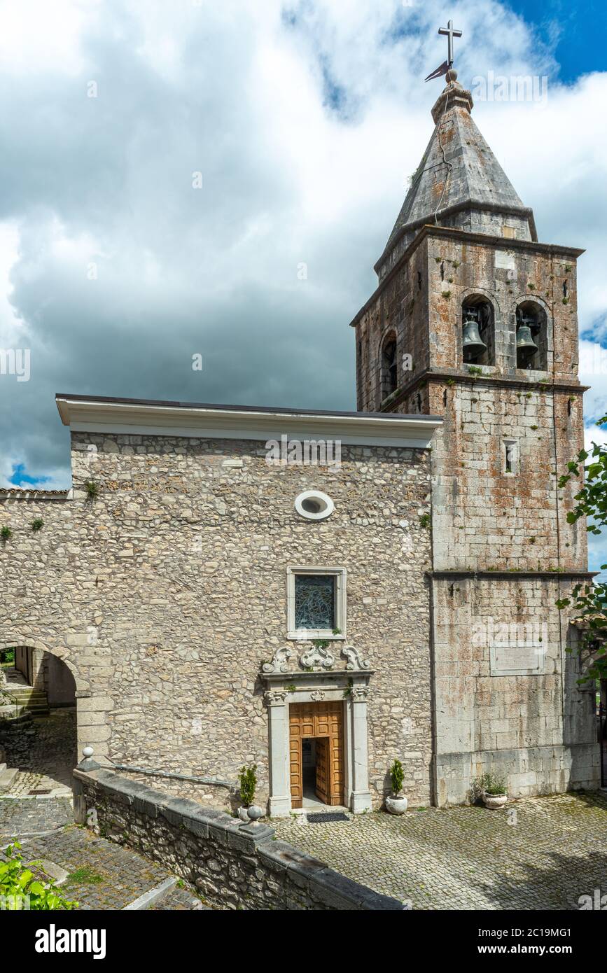 Santa Maria di Loreto Church. Montenero Valcocchiara, Molise region, Italy, Europe Stock Photo