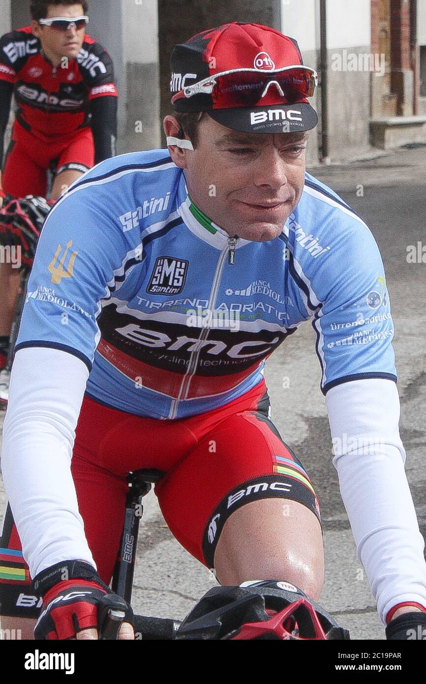 Cadel Evans of BMC Racing Team during the Tirreno Adriatico  2011, Stage 6 cycling race,Ussita - Macerata (178 Km) on March14, 2011 in Macerata, Italie - Photo Laurent Lairys / DPPI Stock Photo