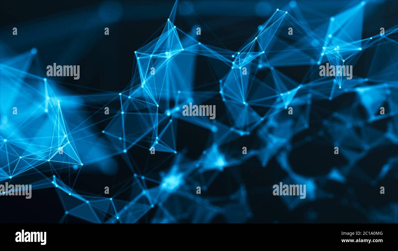 3d Network Technology In Future Stock Photo Alamy