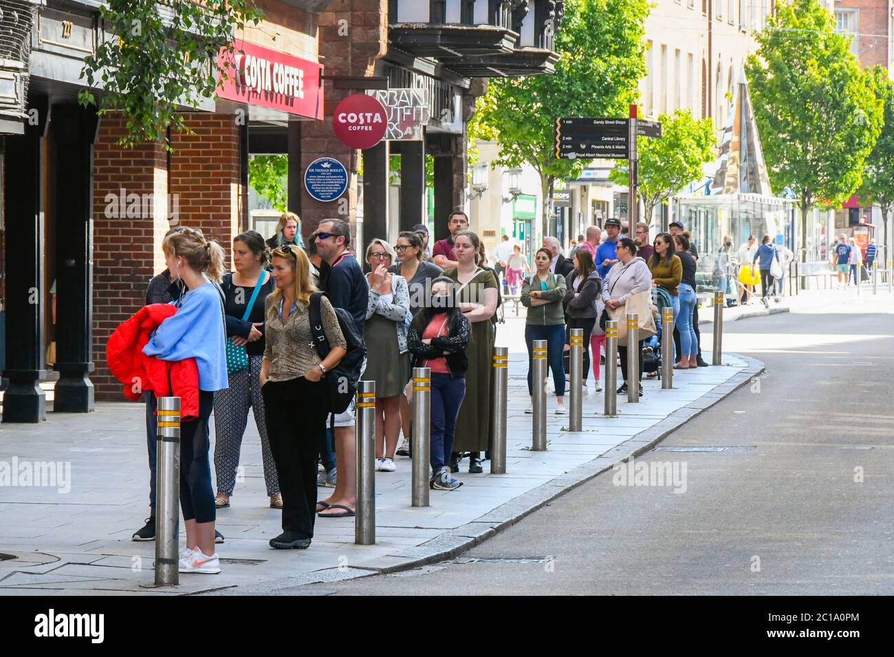 Exeter, Devon, UK. 15th June 2020. Shops selling unessential items