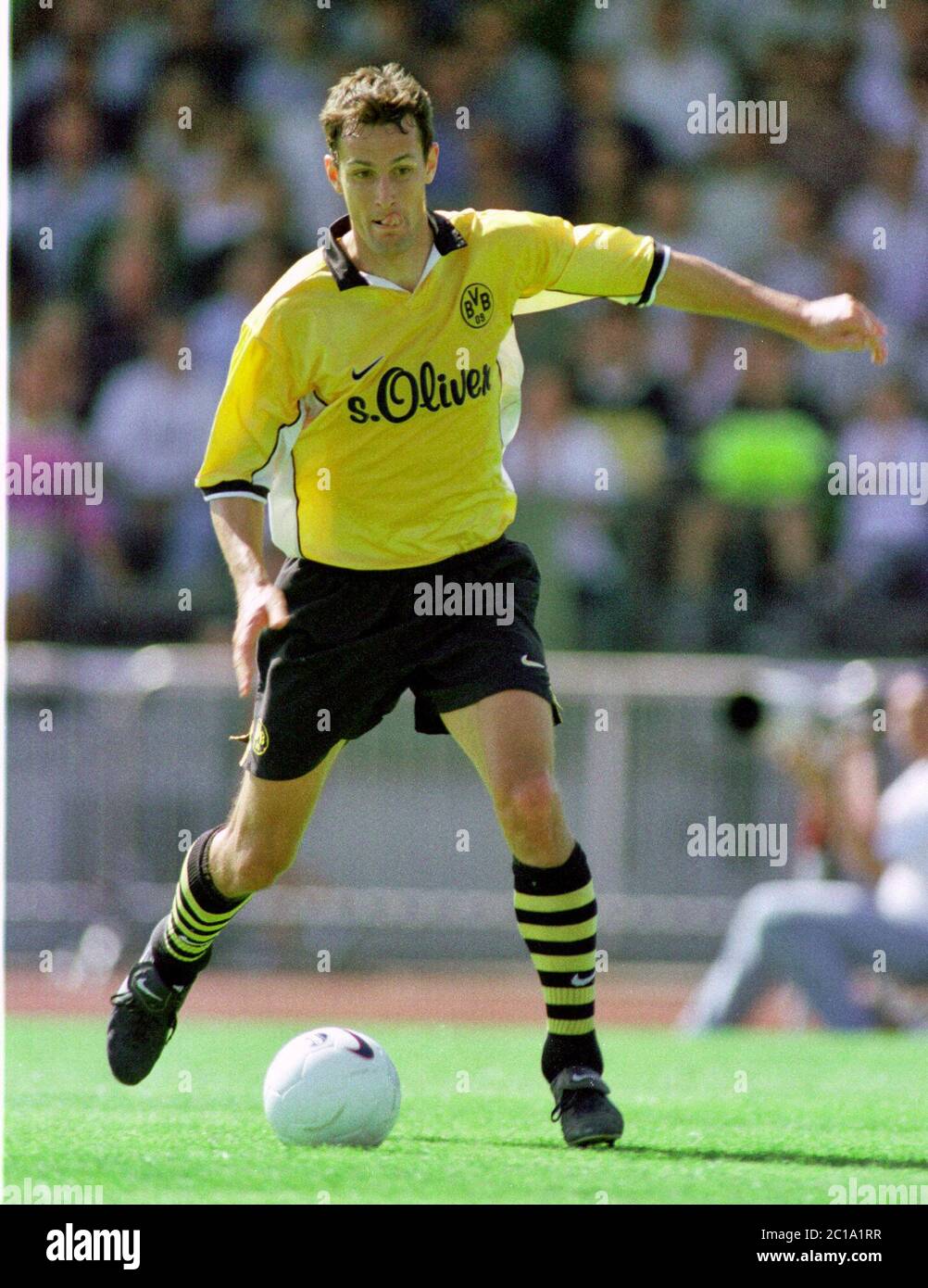 Dortmund Germany 8.8.1998, Football: friendly match Borussia Dortmund (BVB) vs Ajax Amsterdam (Ajax) —  Heiko HERRLICH (BVB) Stock Photo