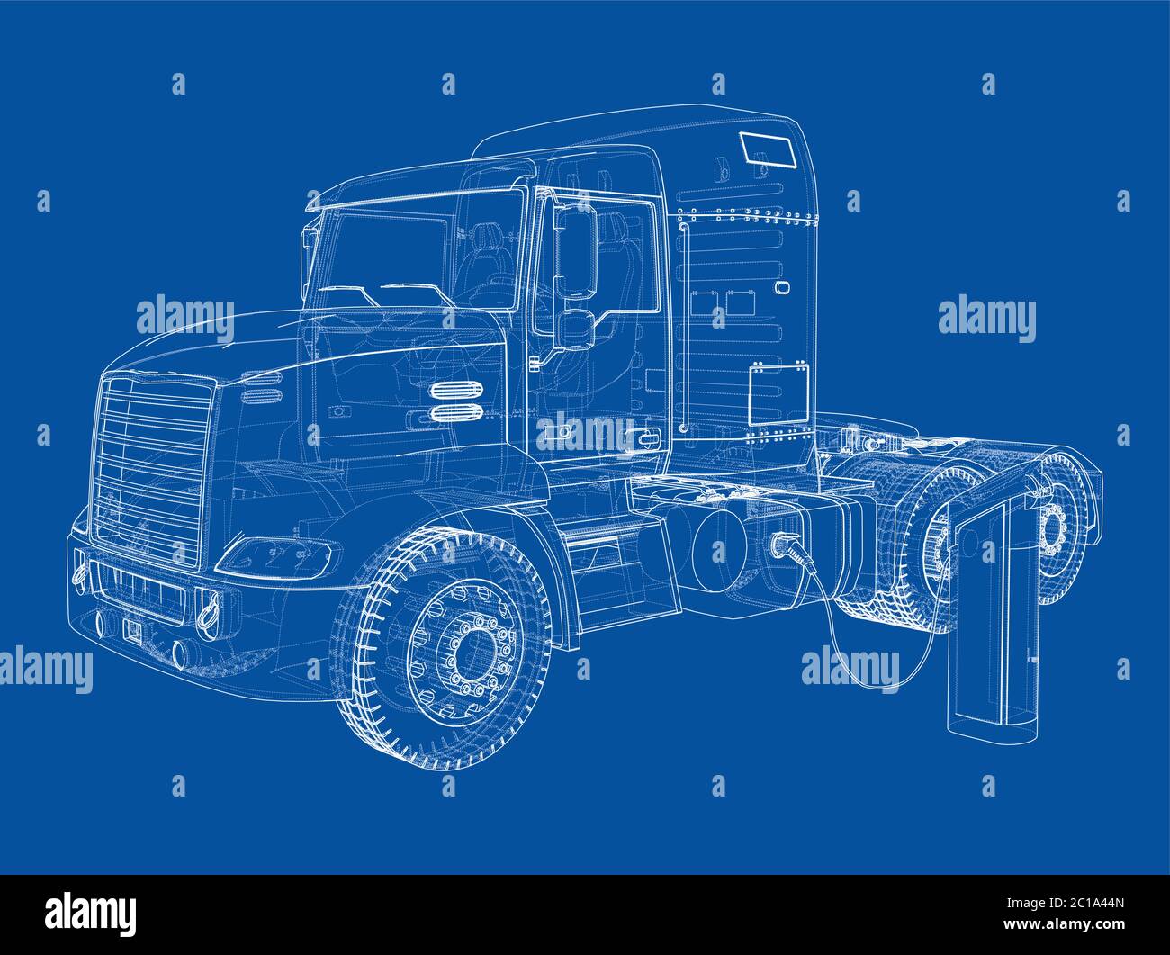 Trucking by electricity Stock Vector Images - Alamy