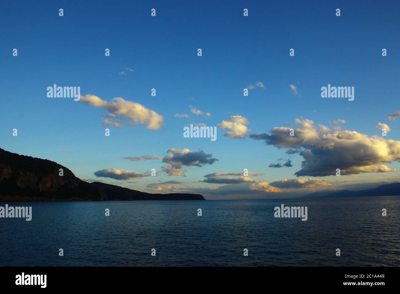 Cloudy sky over the sea Stock Photo - Alamy
