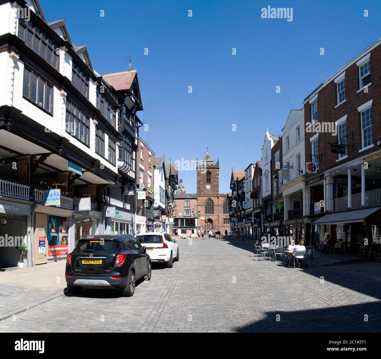 Chester City Centre Stock Photo Alamy