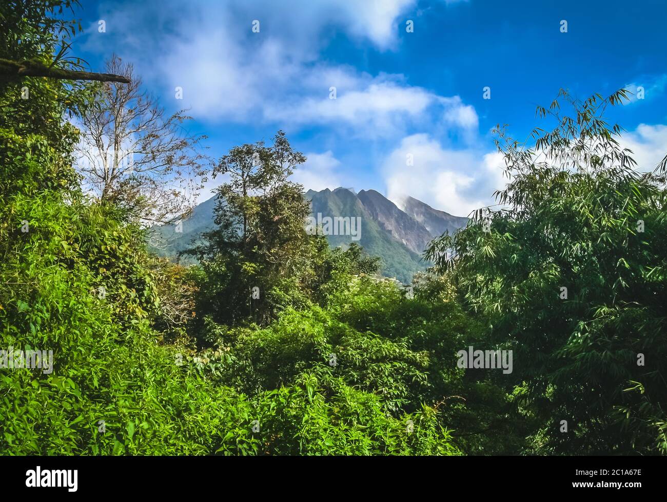Majestic Gunung Sibayak volcano Stock Photo - Alamy