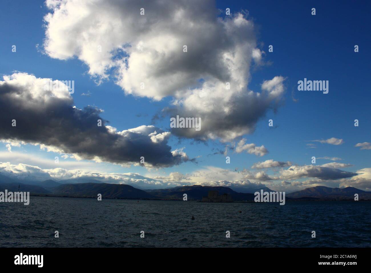 Cloudy sky over the sea Stock Photo - Alamy