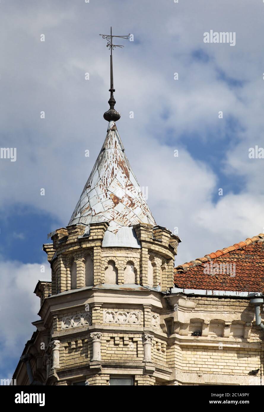 Old house in Vilnius Stock Photo