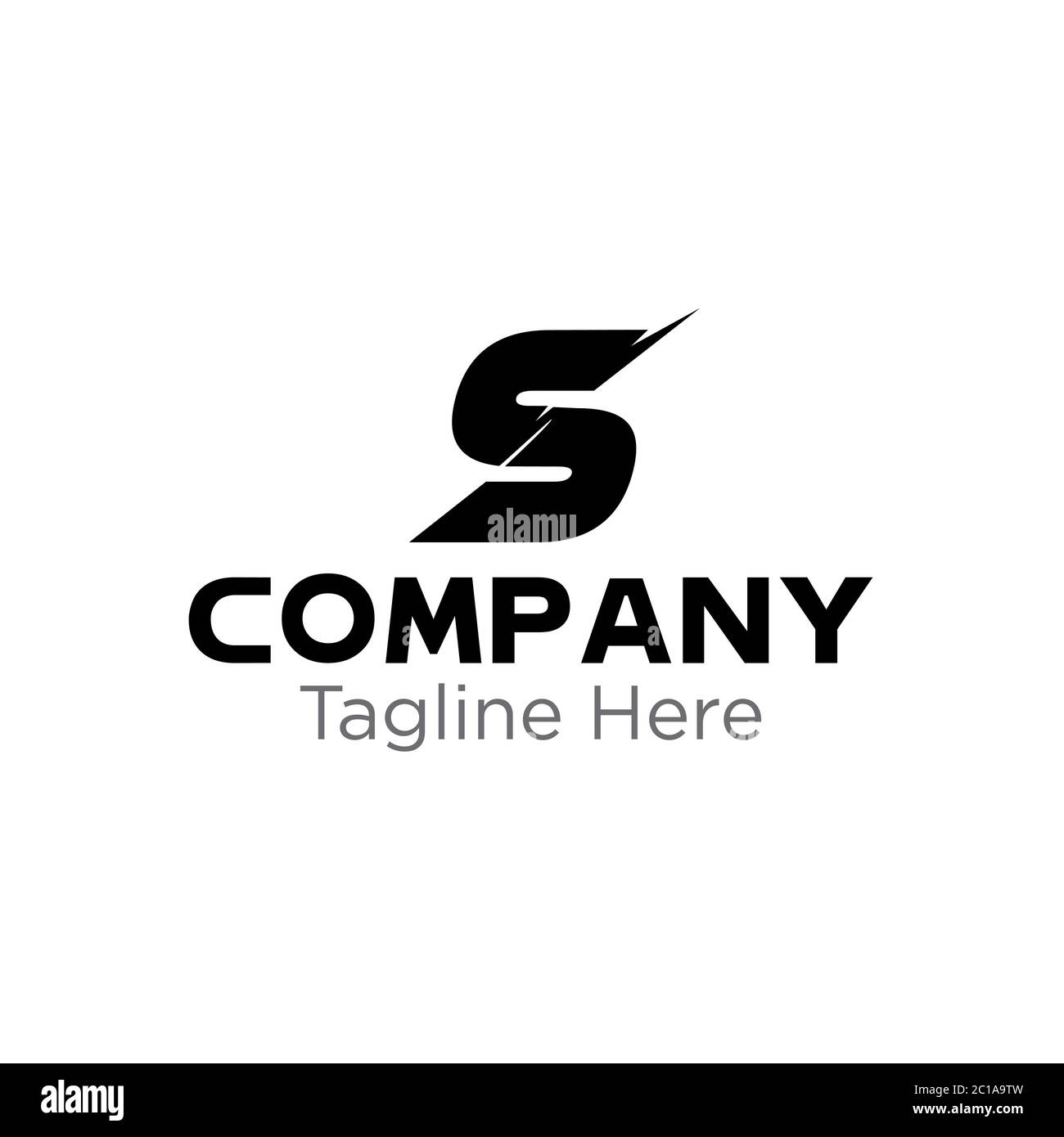 Business Card Template Letter S Corporate Sign For Web Print