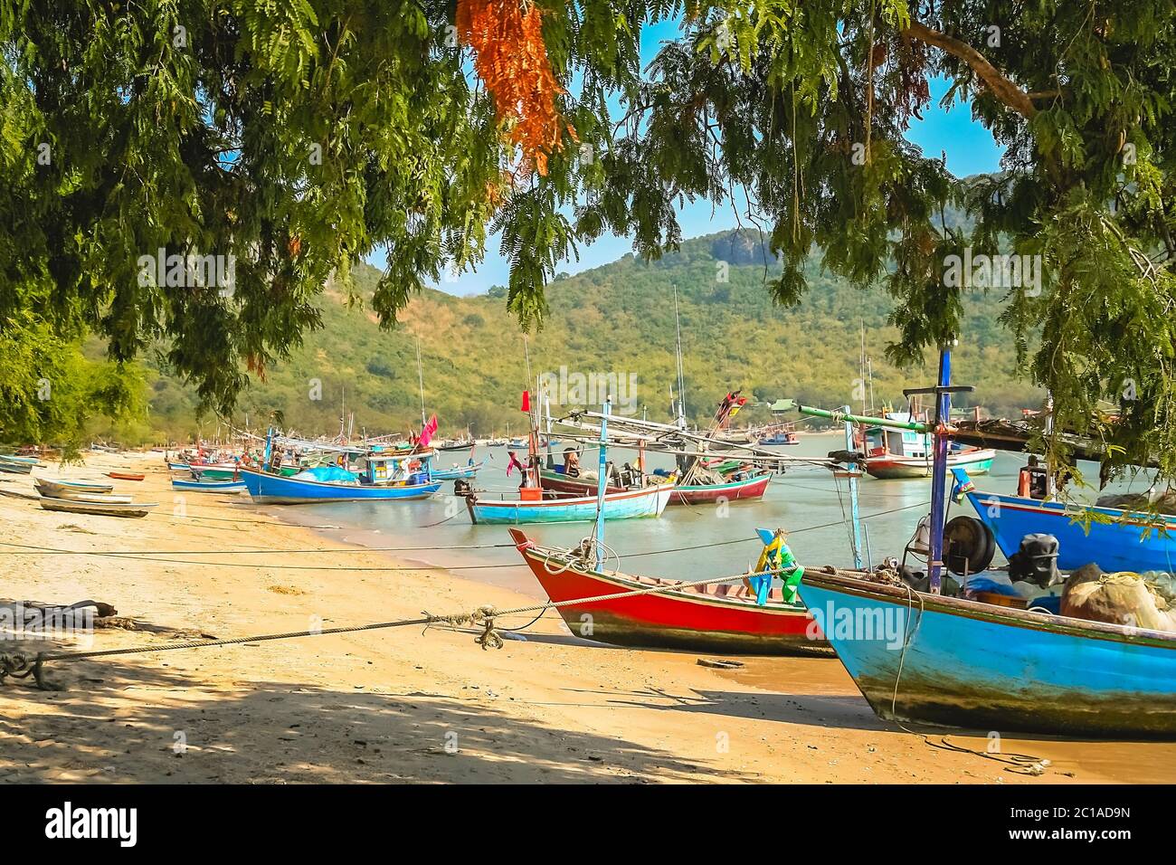 Fishing boats on the beach hi-res stock photography and images - Alamy
