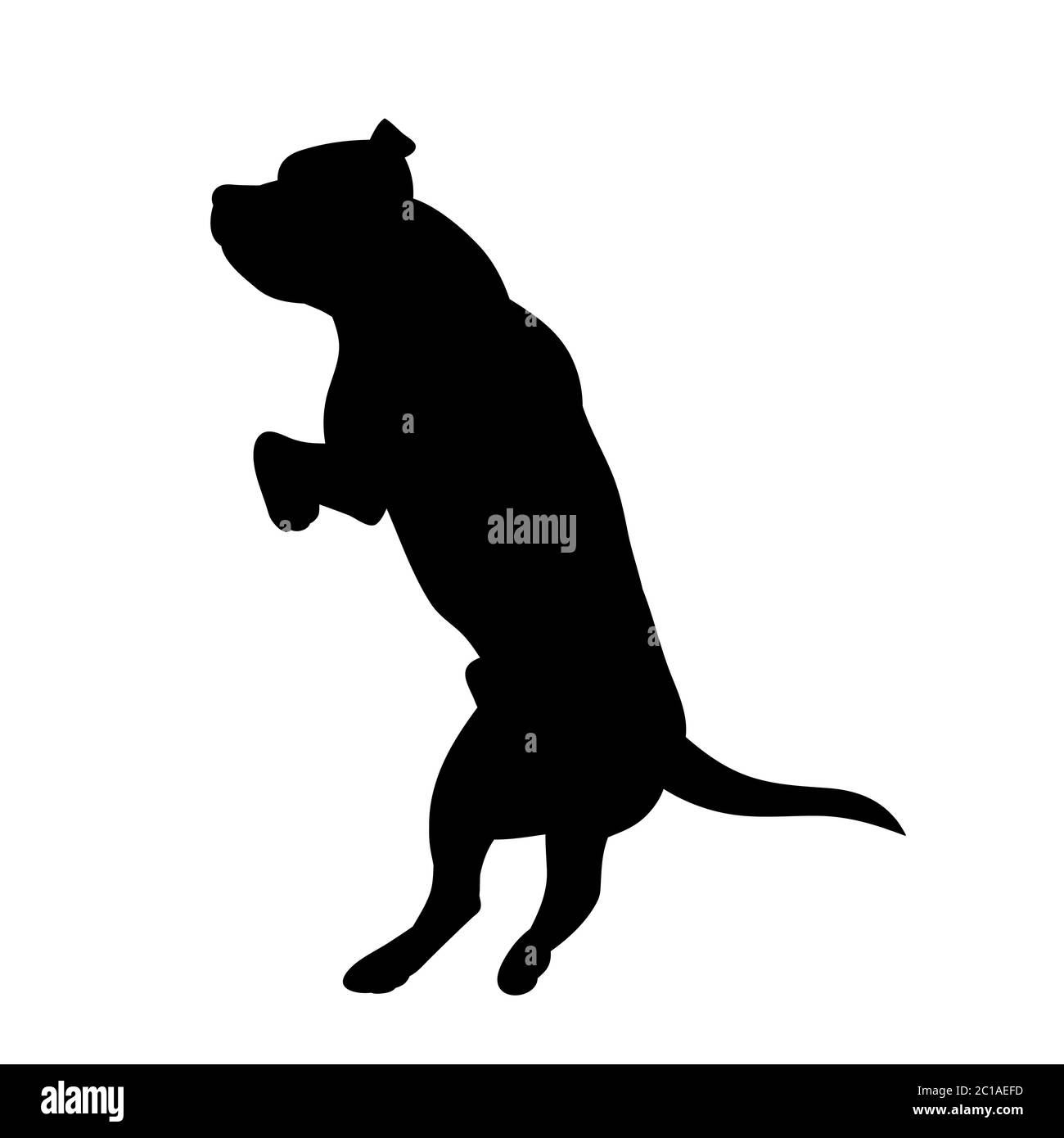 black silhouette of a dog jumping Stock Vector Image & Art Alamy